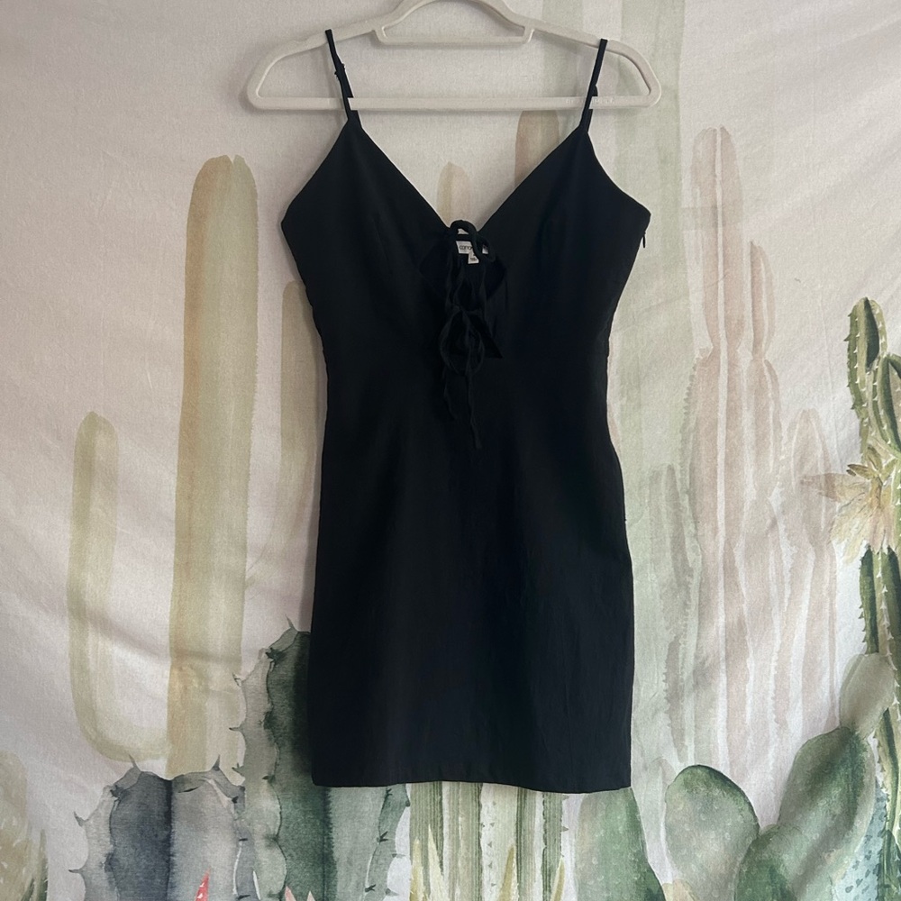 Keyhole Cutout Little Black Dress